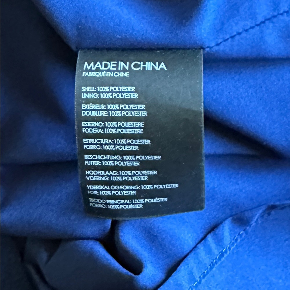 Club Monaco Women's 3/4 Ruffle Sleeve Blouson Dress Royal Blue Size 4 - Picture 10 of 11